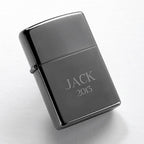 Personalized Black Ice Zippo Lighter.