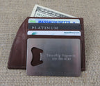 Leather Wallet with Bottle Opener