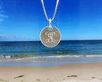 Silver Monogram Necklace.