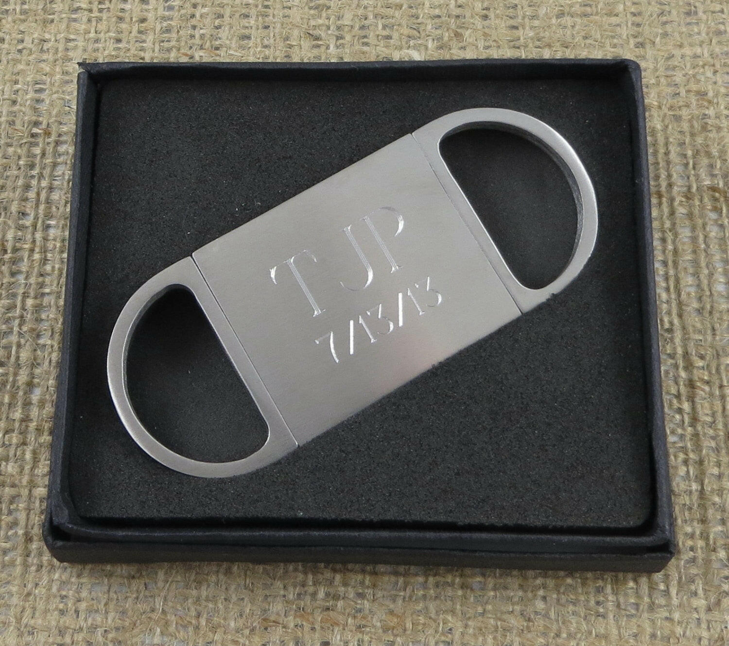 Personalized Cigar Cutter.
