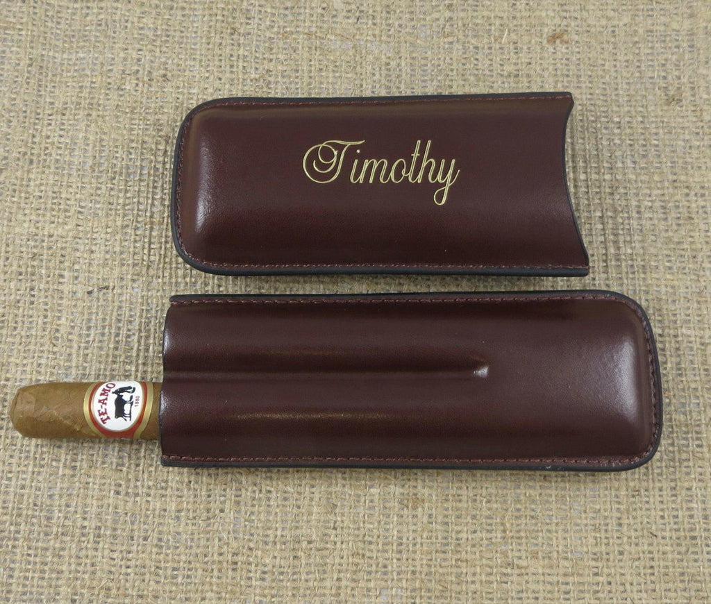 Personalized Cigar Case with Cutter