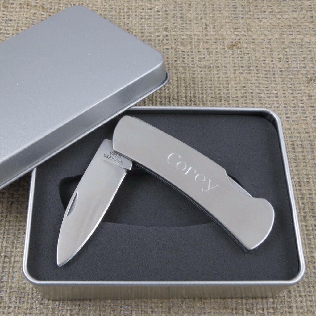 Stainless Steel Lock Back Knife.