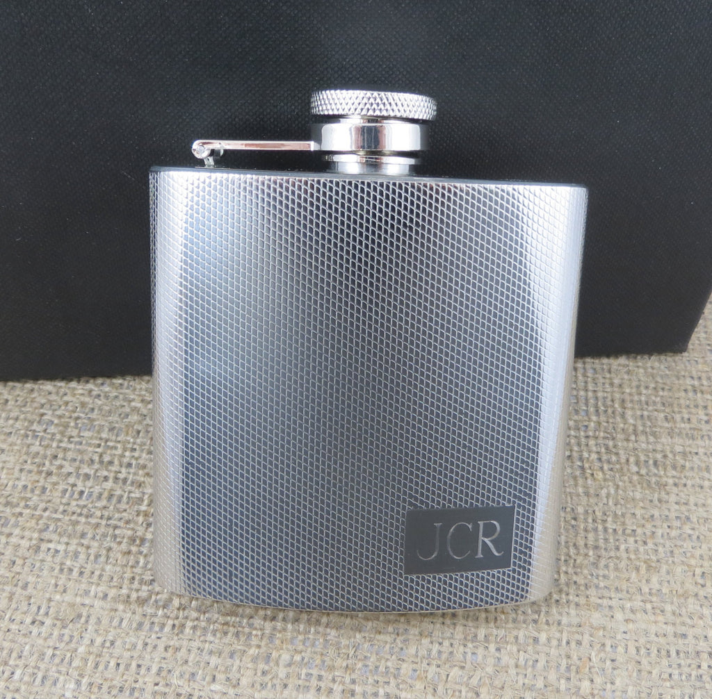 Personalized Textured  Flask