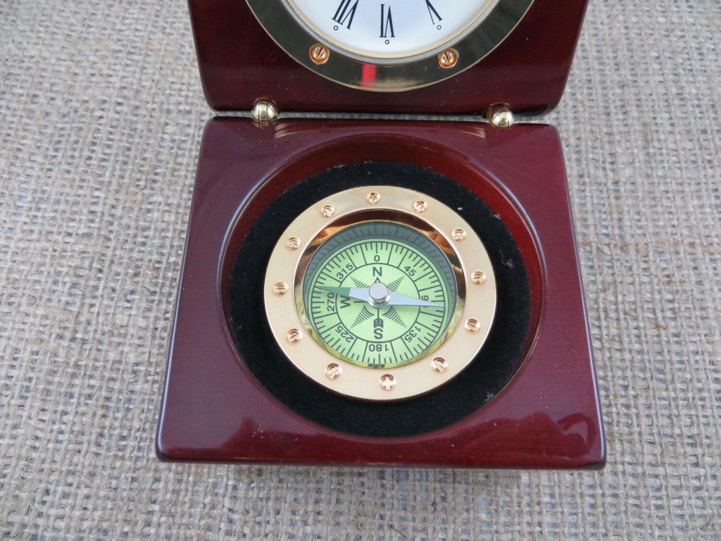 Personalized Nautical Compass Clock.