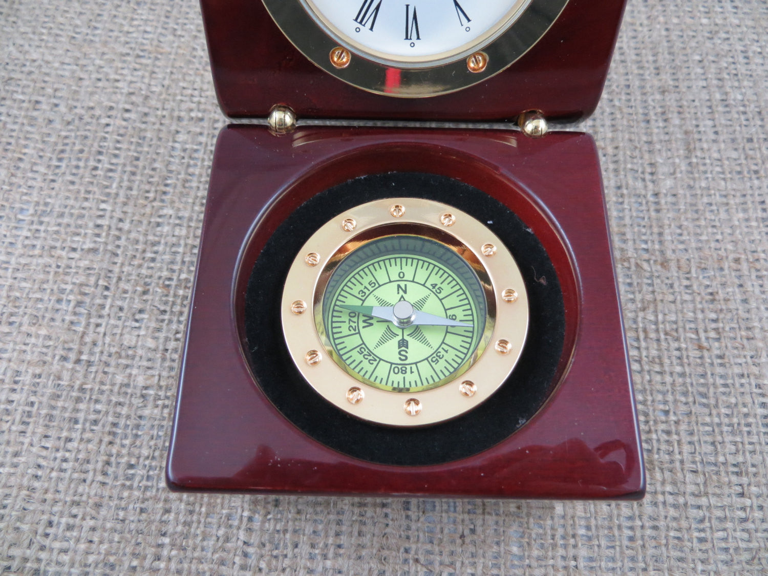 Personalized Nautical Compass Clock
