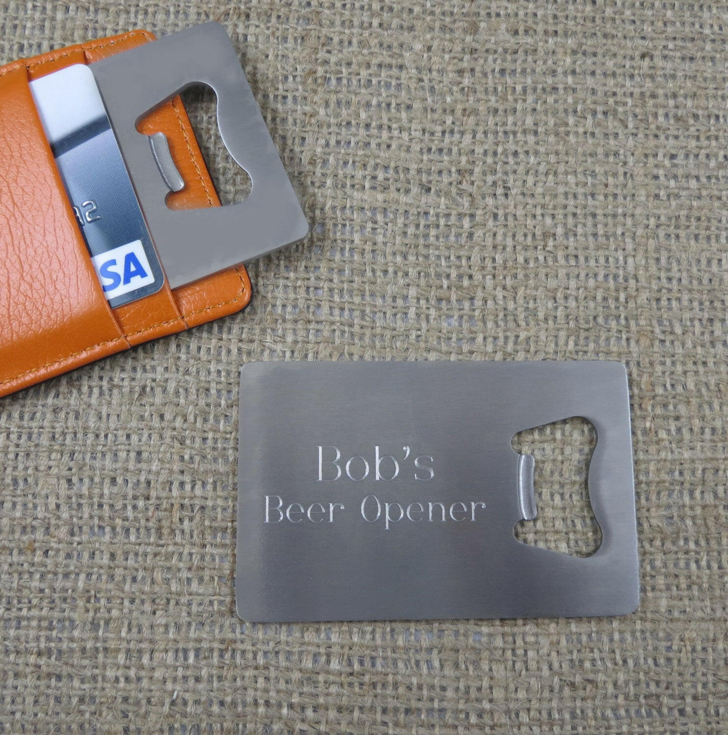 Credit Card Bottle Opener.