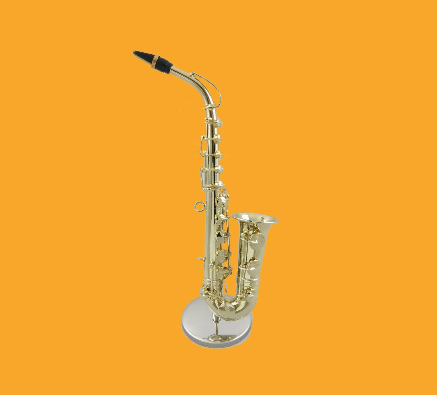 Embossed Miniature Saxophone.