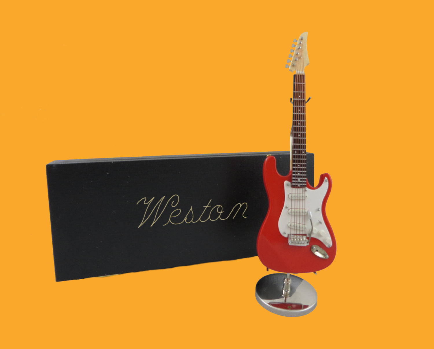 Mini Red Electric Guitar w/ Personalized Case