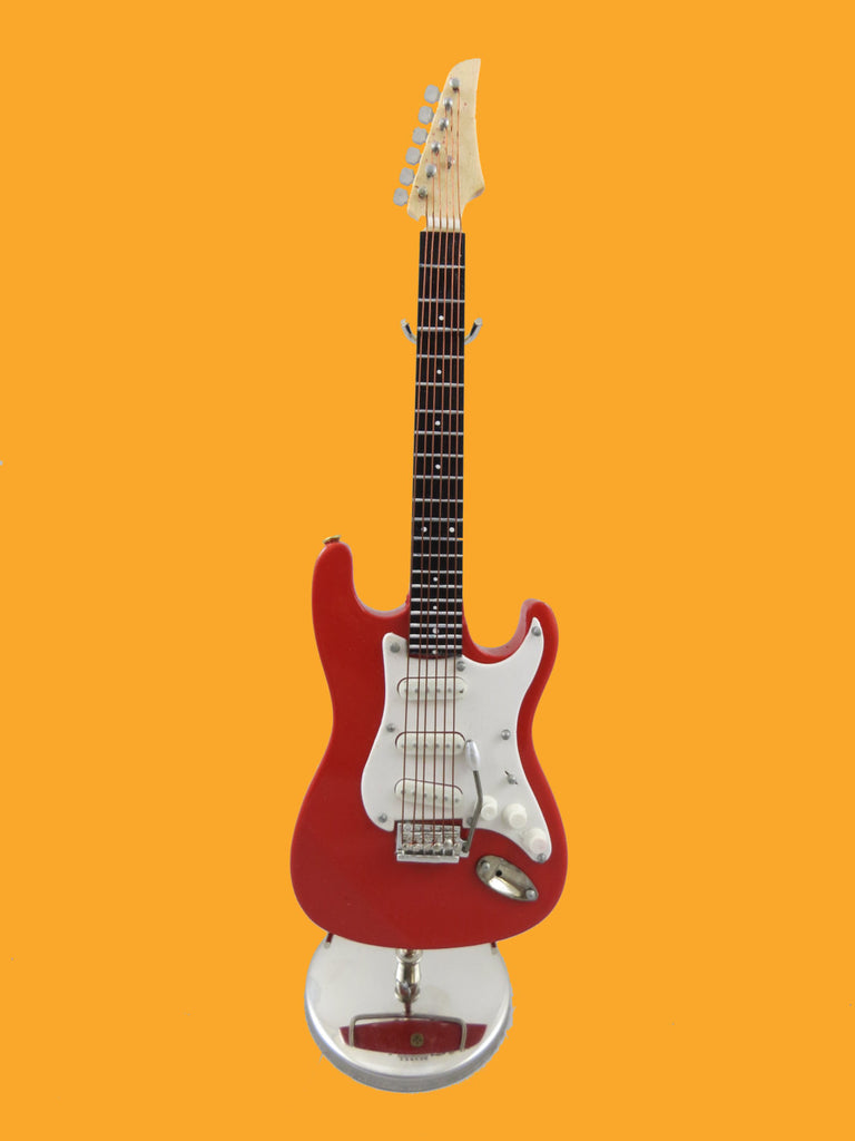 Mini Red Electric Guitar w/ Personalized Case