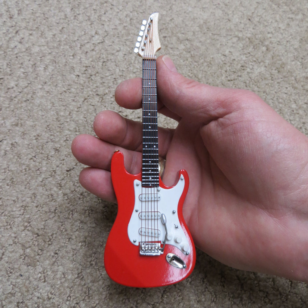 Mini Red Electric Guitar w/ Personalized Case