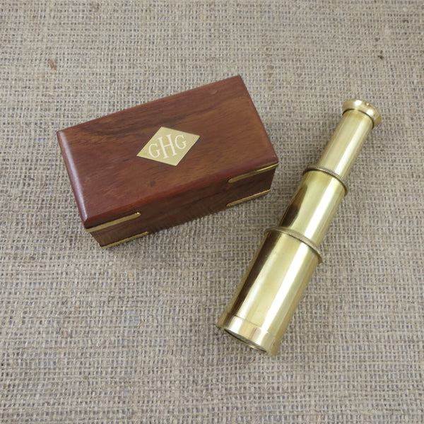 Brass Telescope Personalized Nautical Gift