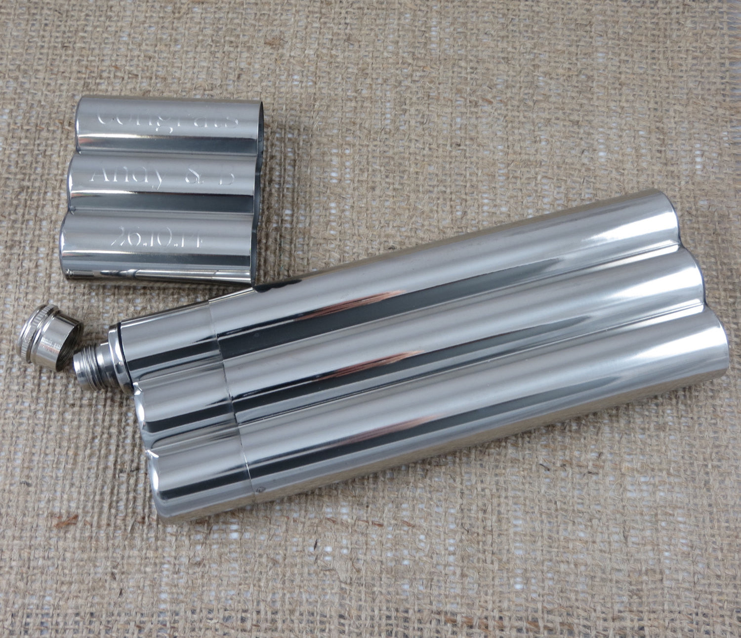 Cigar Holder and Flask.