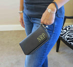 Personalized Women's Wallet Clutch w/Strap.