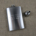 Personalized 8oz Flask with Funnel.