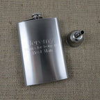 Personalized 8oz Flask with Funnel.