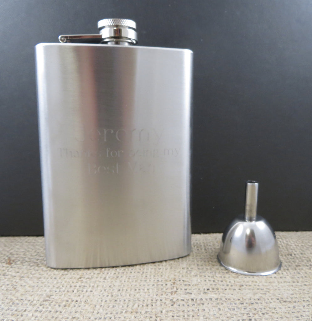 Personalized 8oz Flask with Funnel