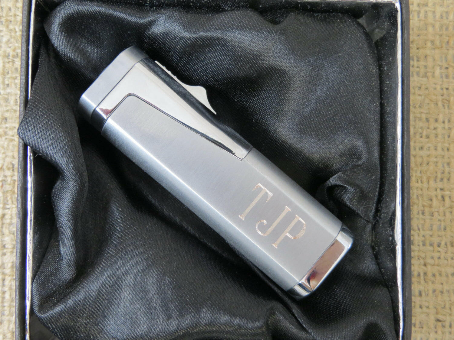 Cigar Lighter with Cigar Cutter Set.