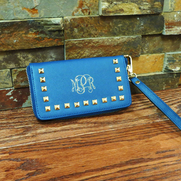 Monogrammed Clutch Wallet