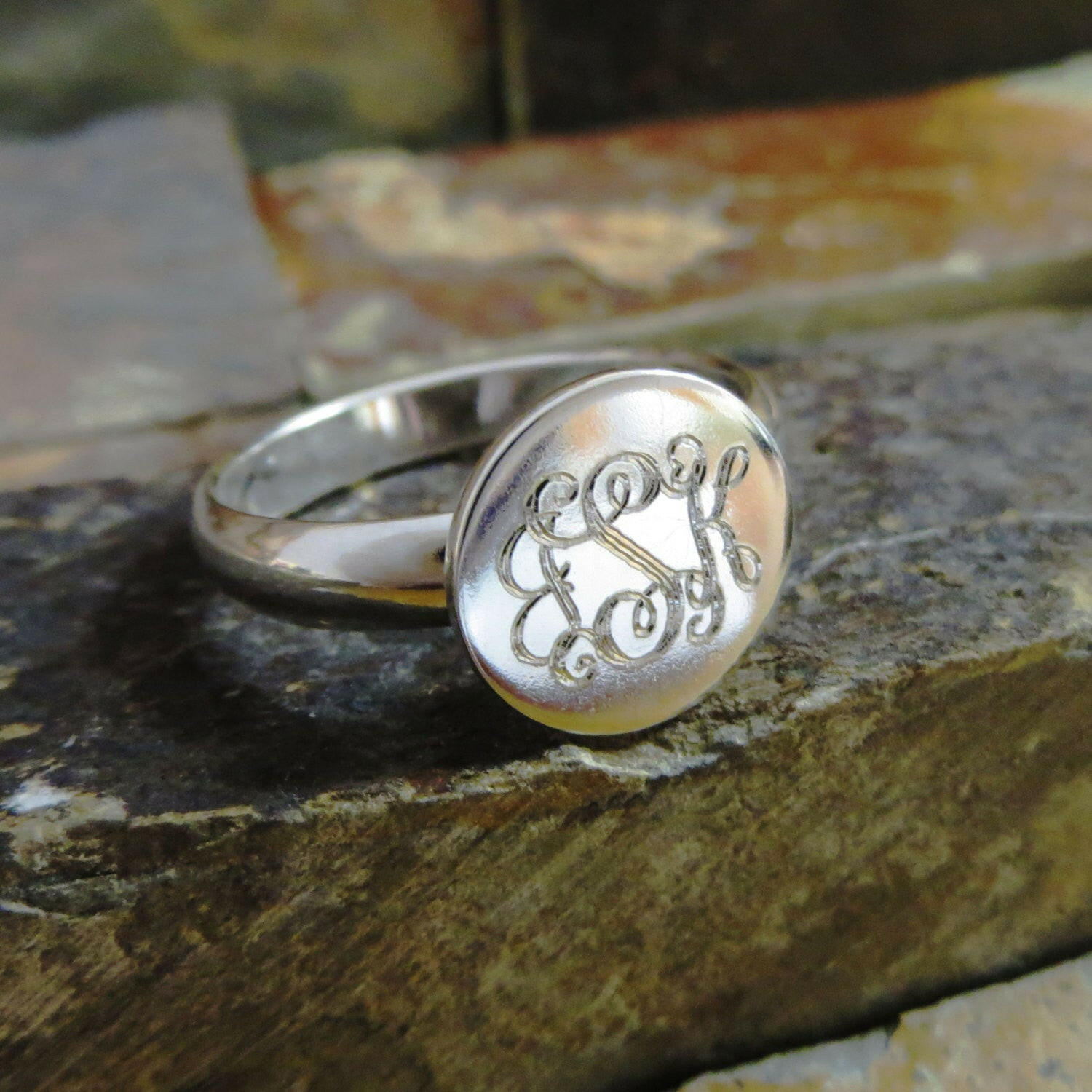 Monogrammed Ring.