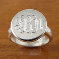 Monogrammed Ring.