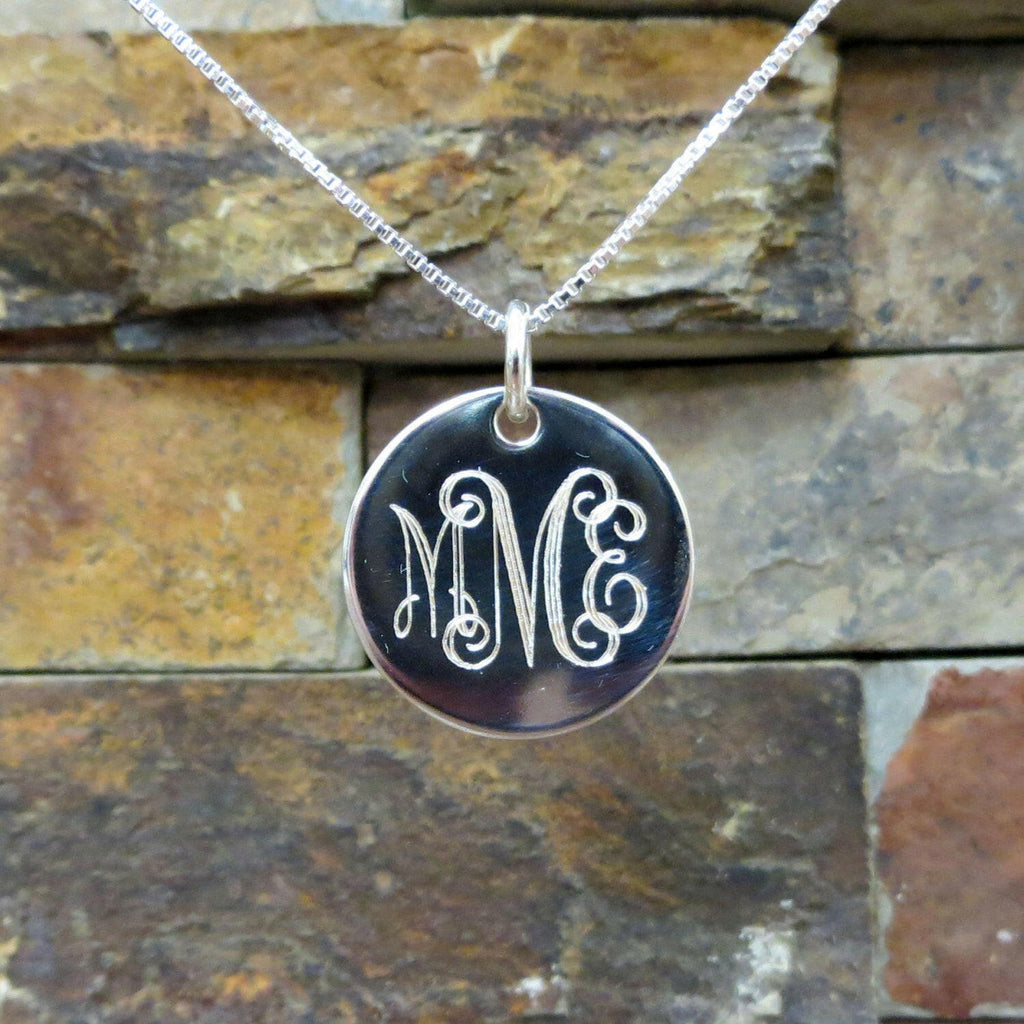 Sterling Silver Monogram Necklace
