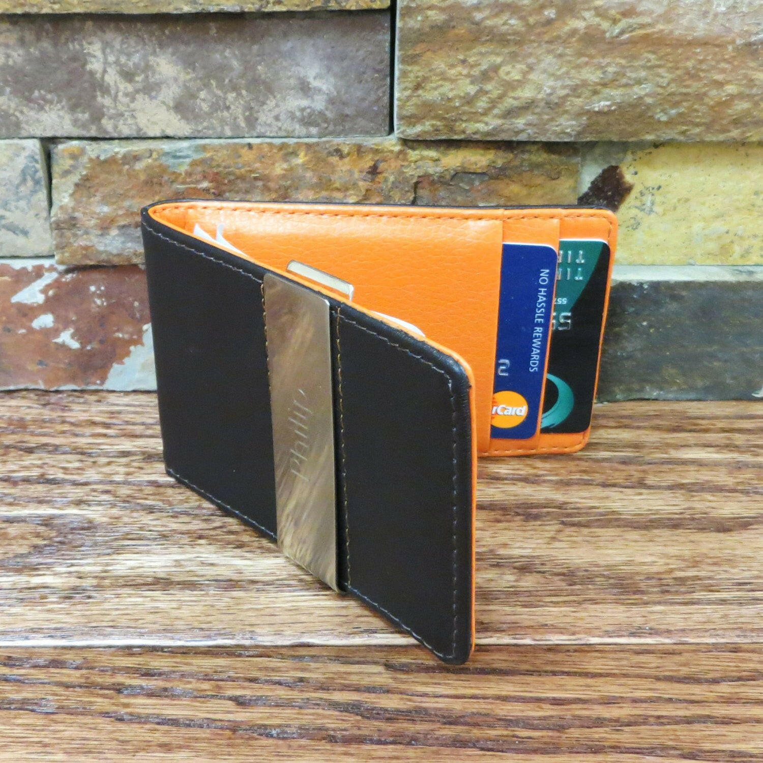 Leather Wallet w/ Money Clip.