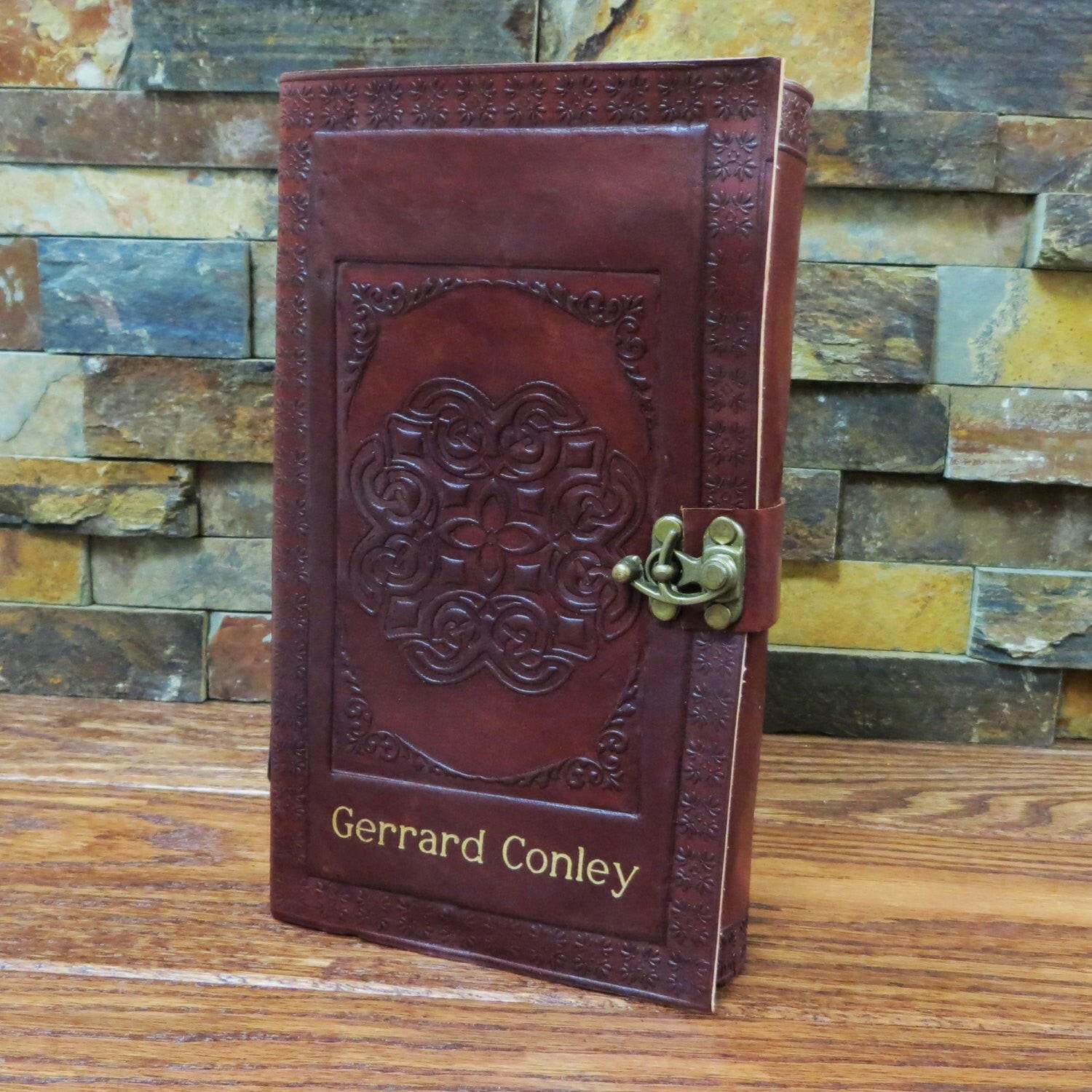Personalized Leather Journal.