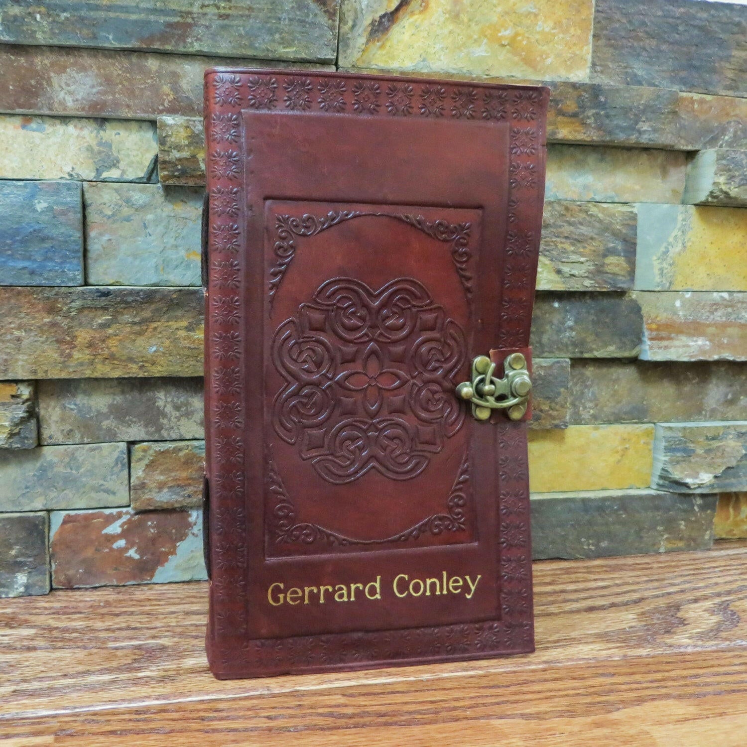 Personalized Leather Journal.