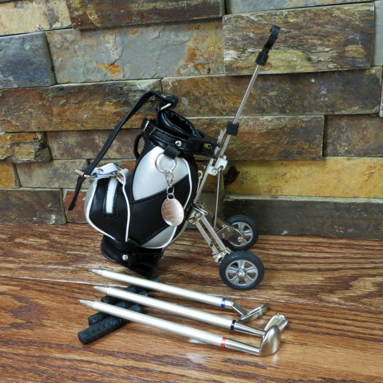 Golf Bag Pen Holder w/ 3 Pens.