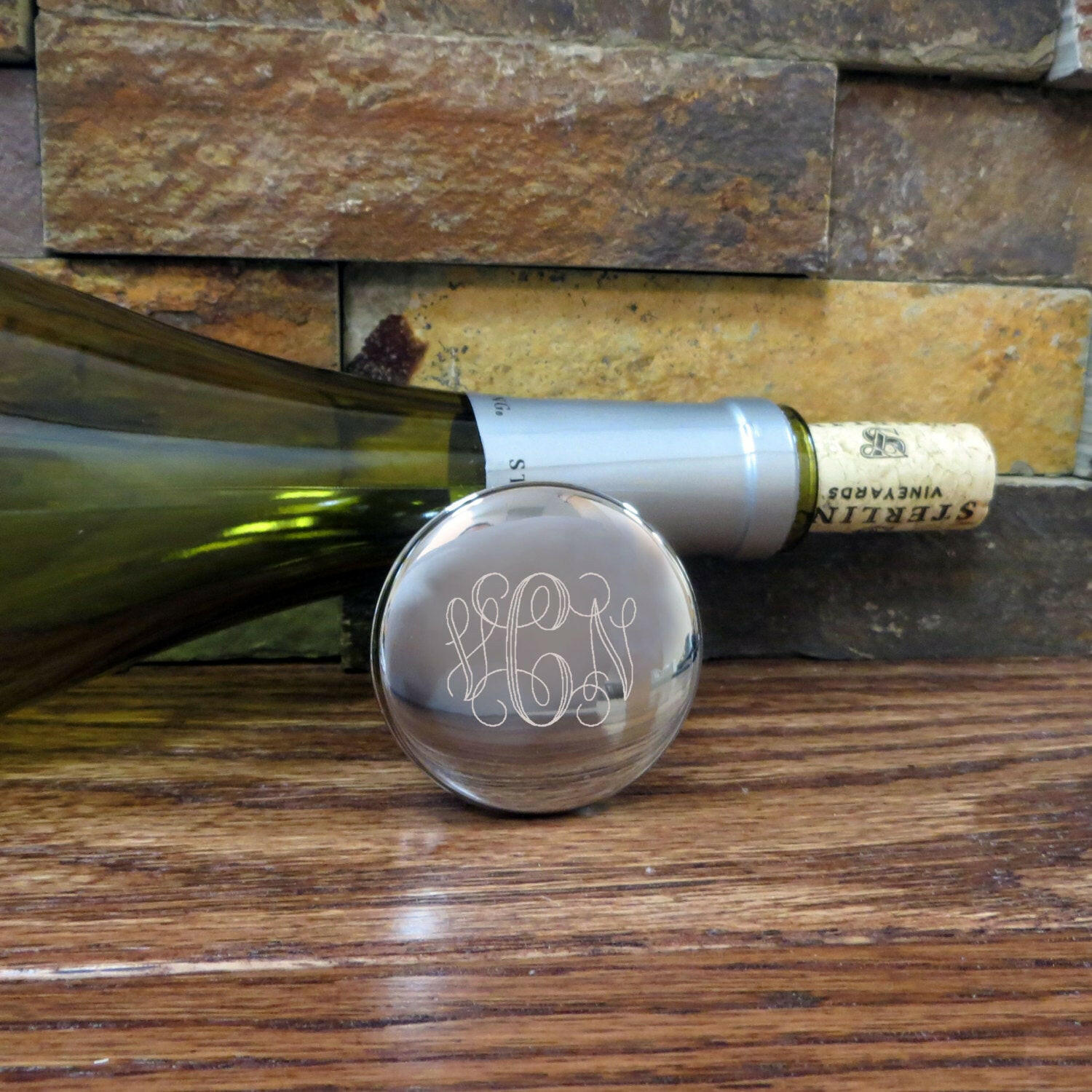 Personalized Wine Stopper.