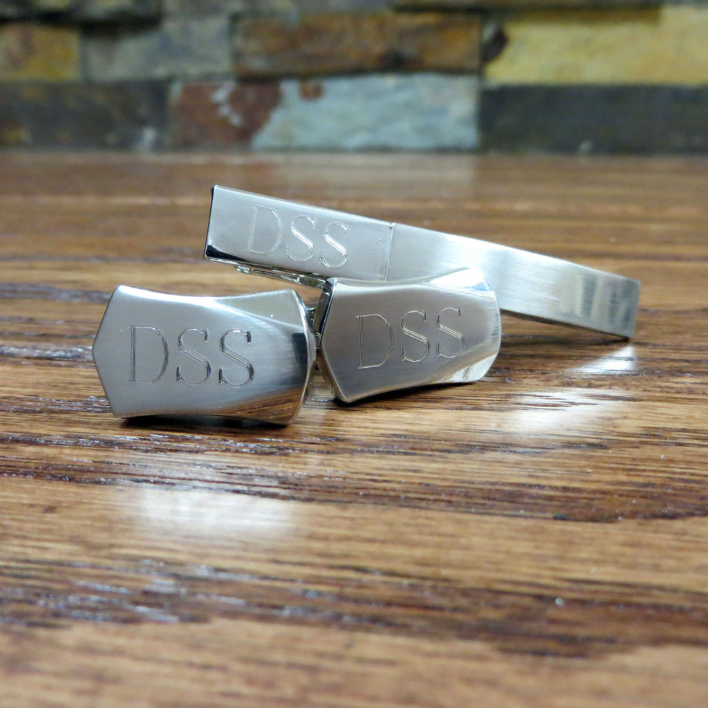 Tie Clip with Cuff Links Set