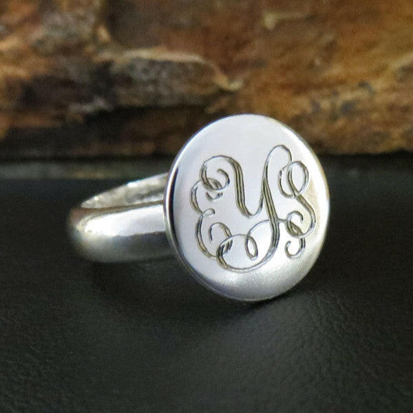 Monogrammed Ring.