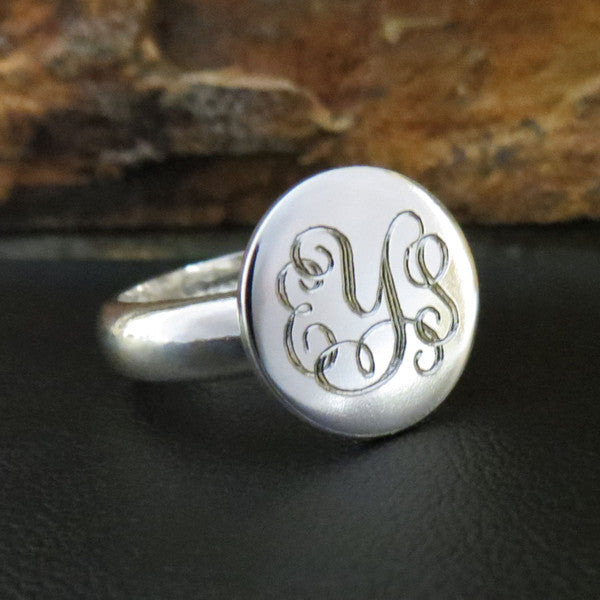 Monogrammed Ring