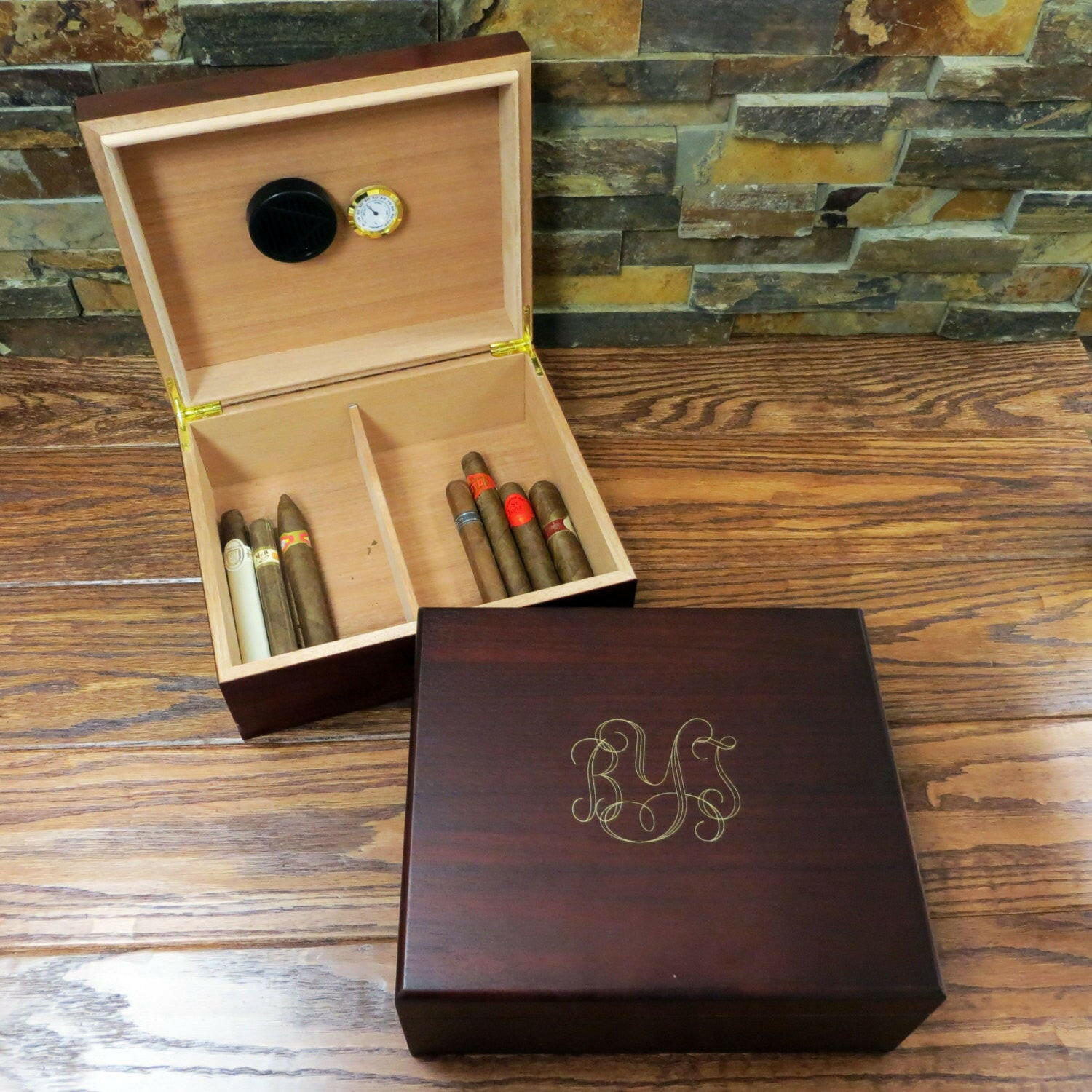 Personalized Cedar Cigar Humidor.