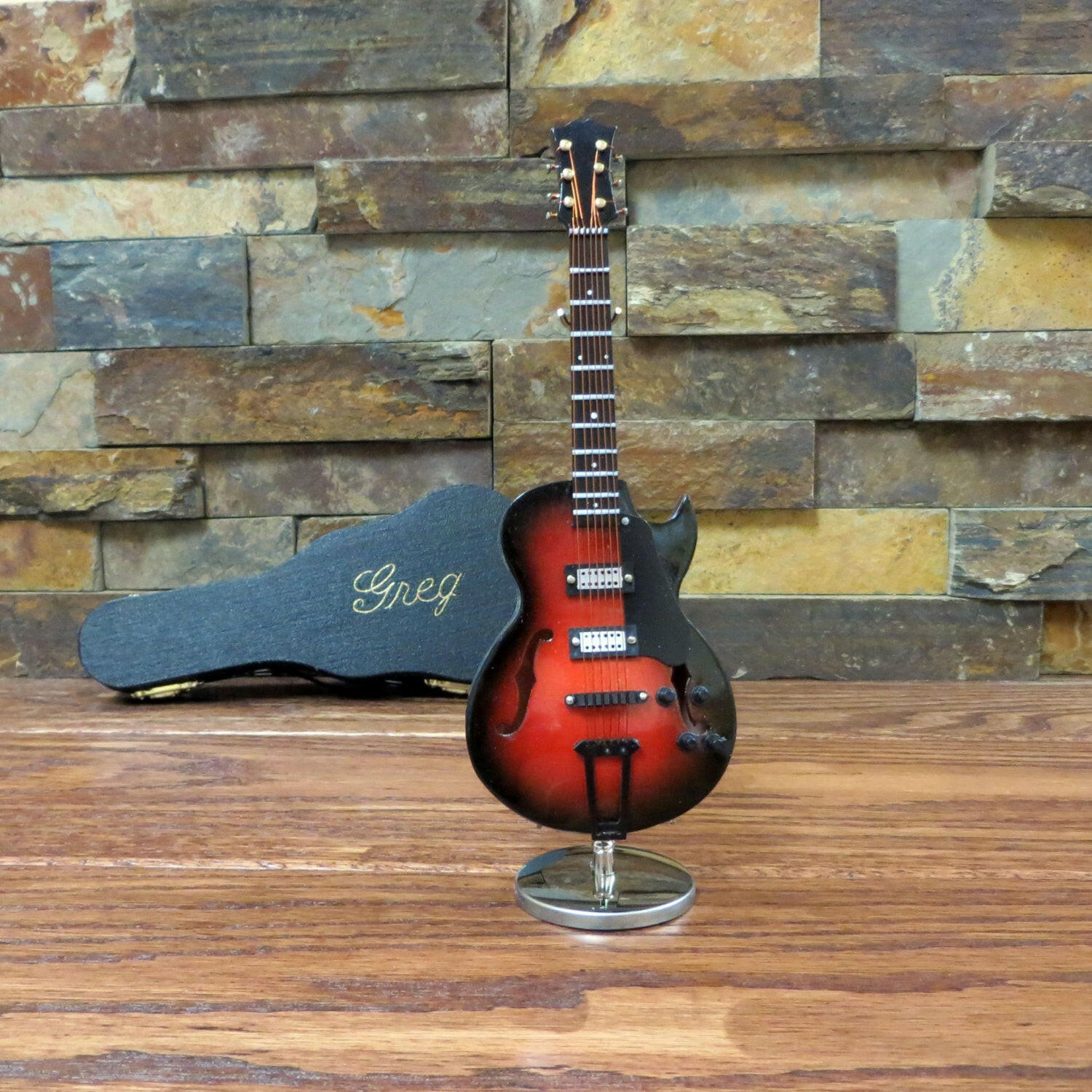 Personalized Miniature Gibson Guitar.