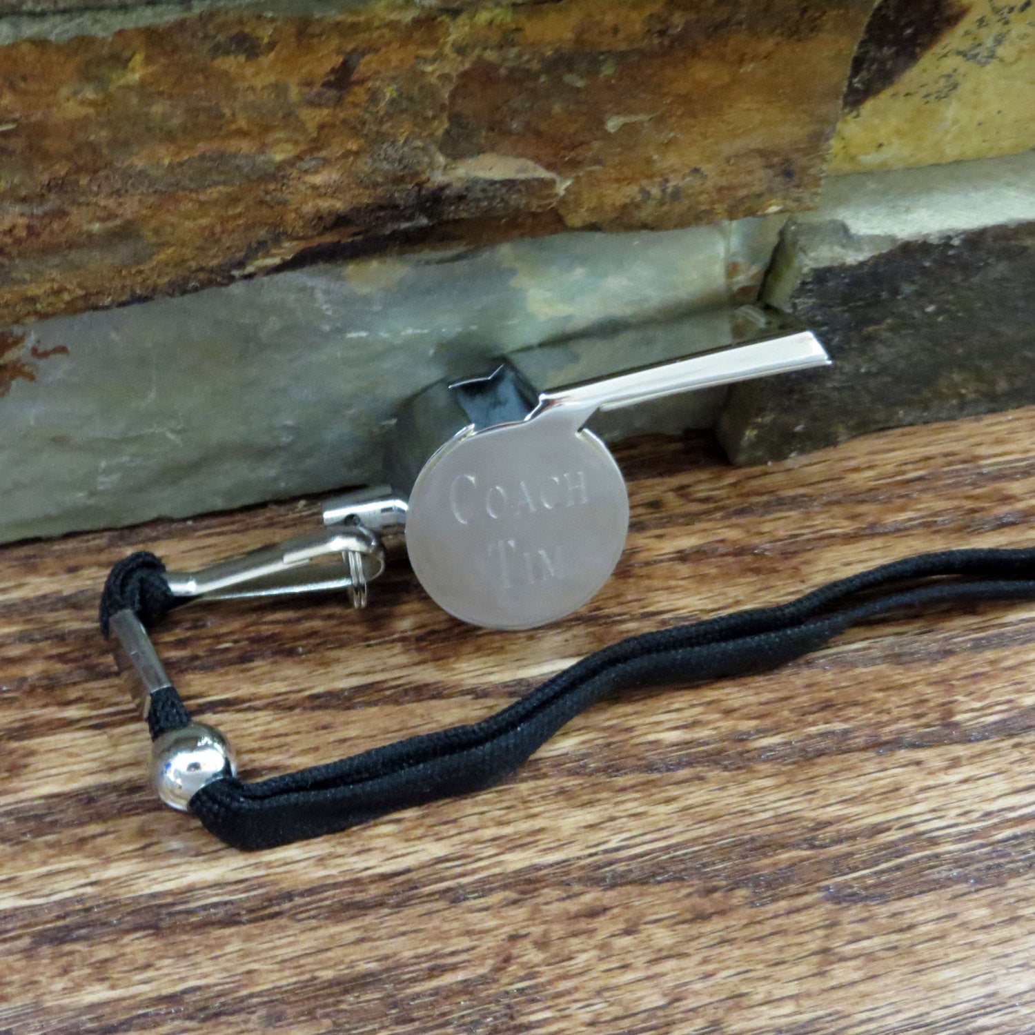Personalized Coach Whistle w/ Lanyard