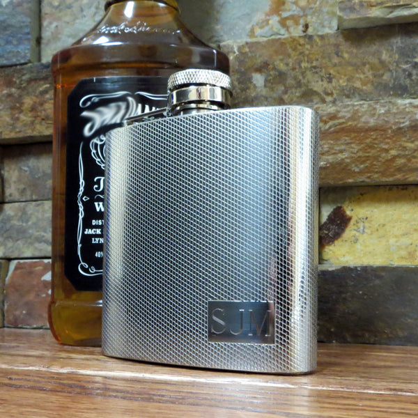 Personalized Textured  Flask
