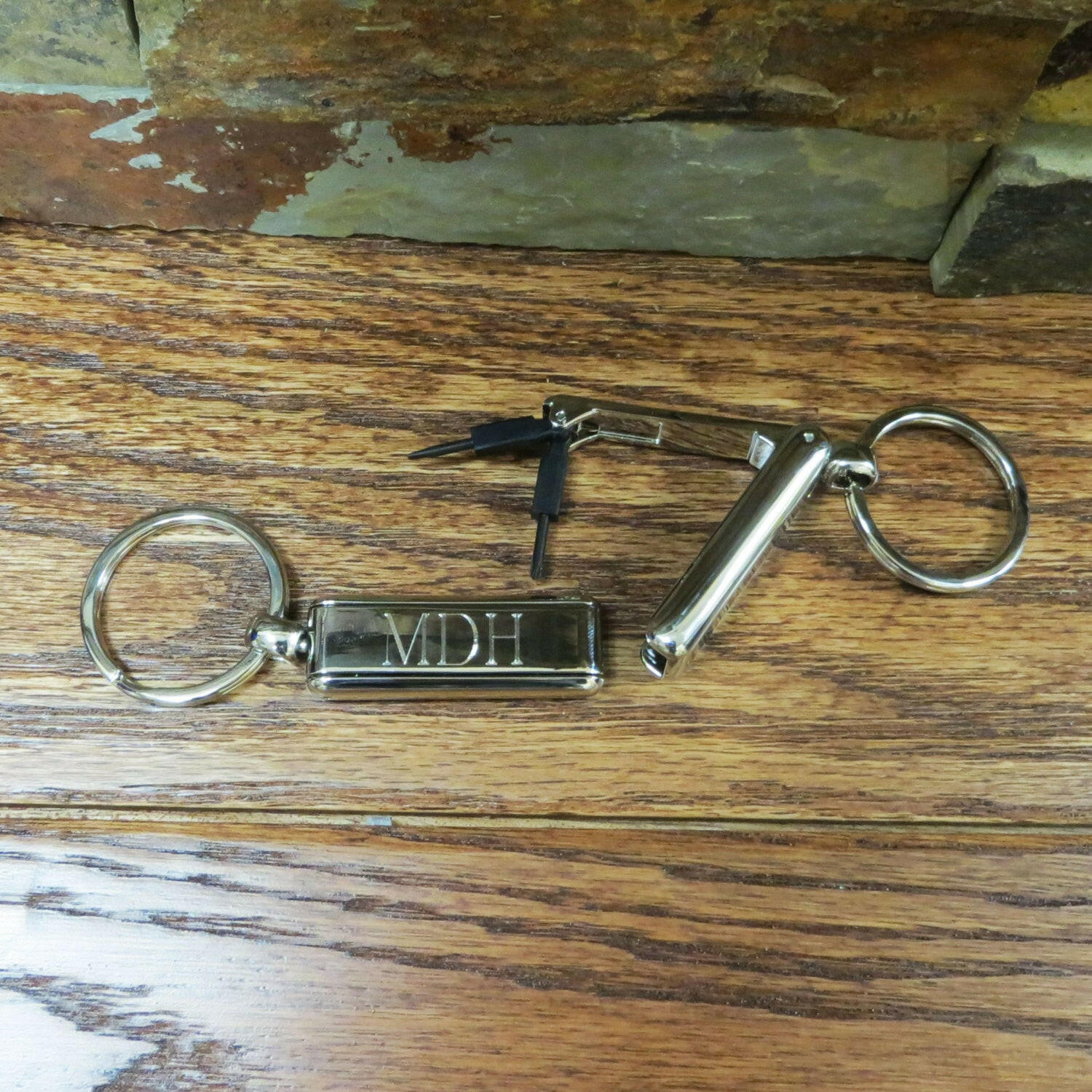 Monogrammed Fix-it Key Chain.