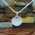 Mini Sterling Silver Monogram Necklace.
