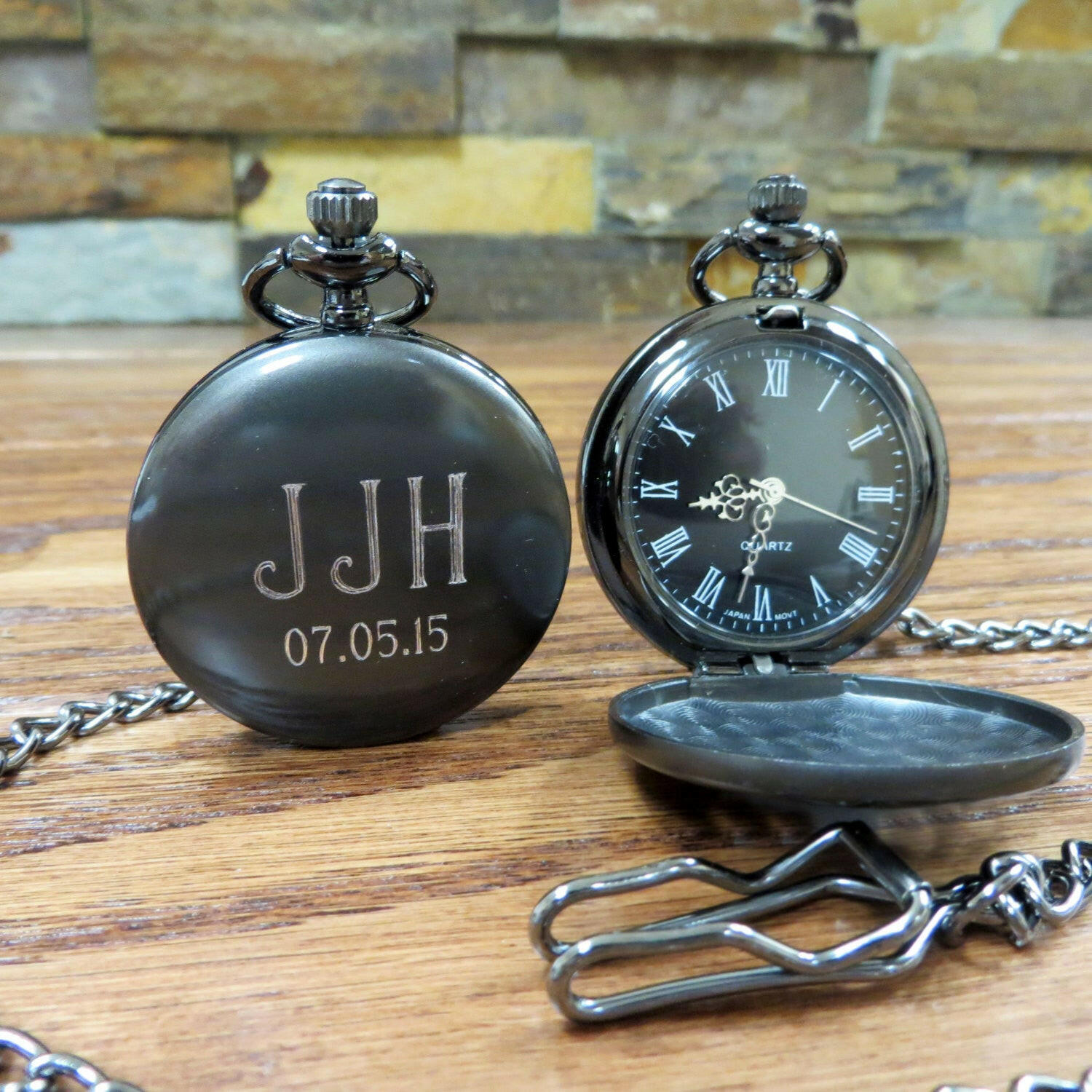 Monogrammed Pocket Watch.