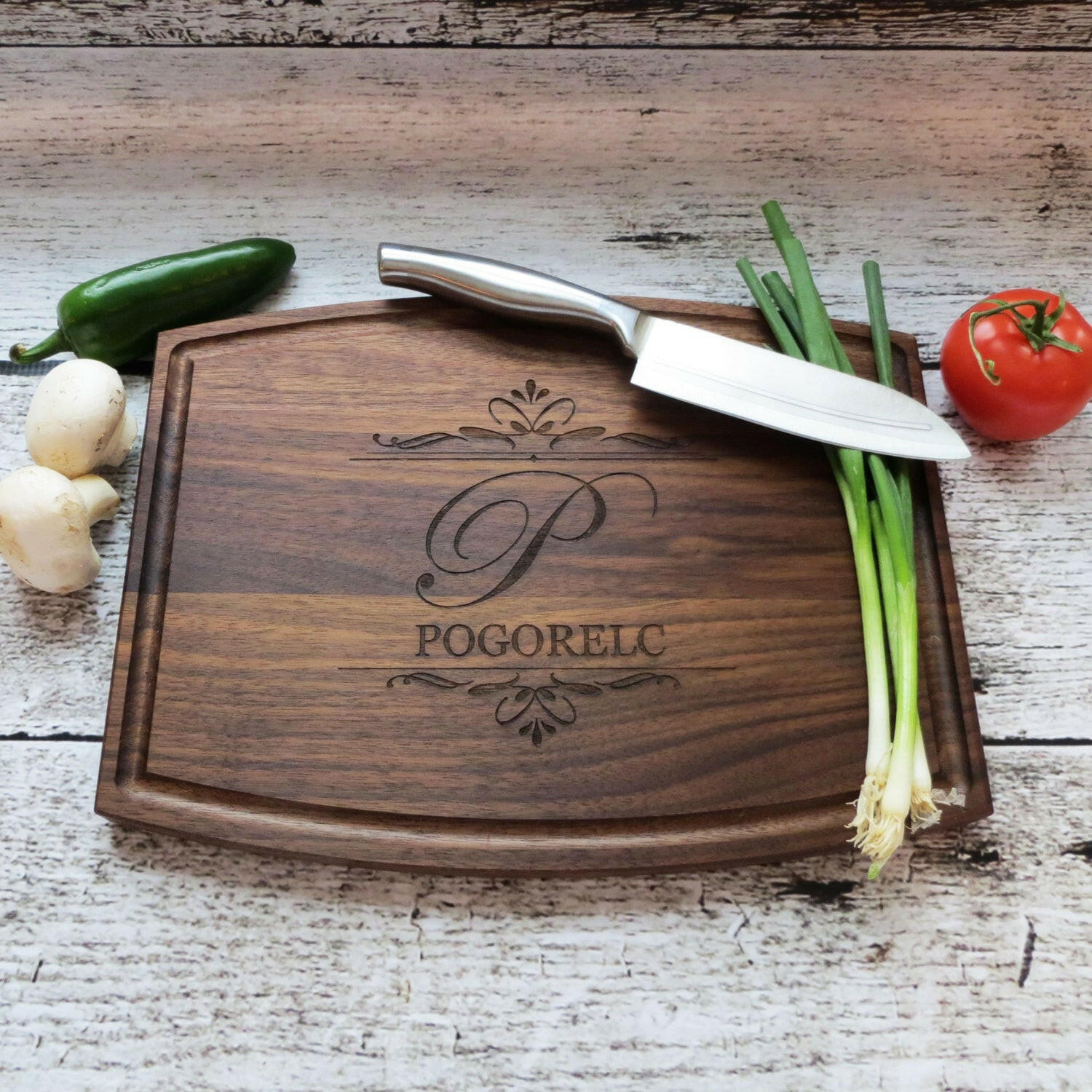 Personalized Family Name Cutting Board.