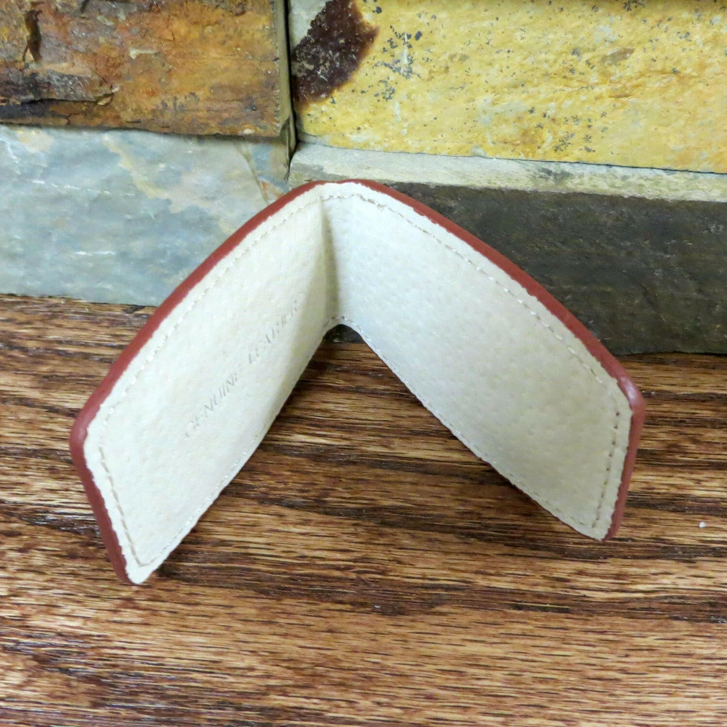 Leather Money Clip.