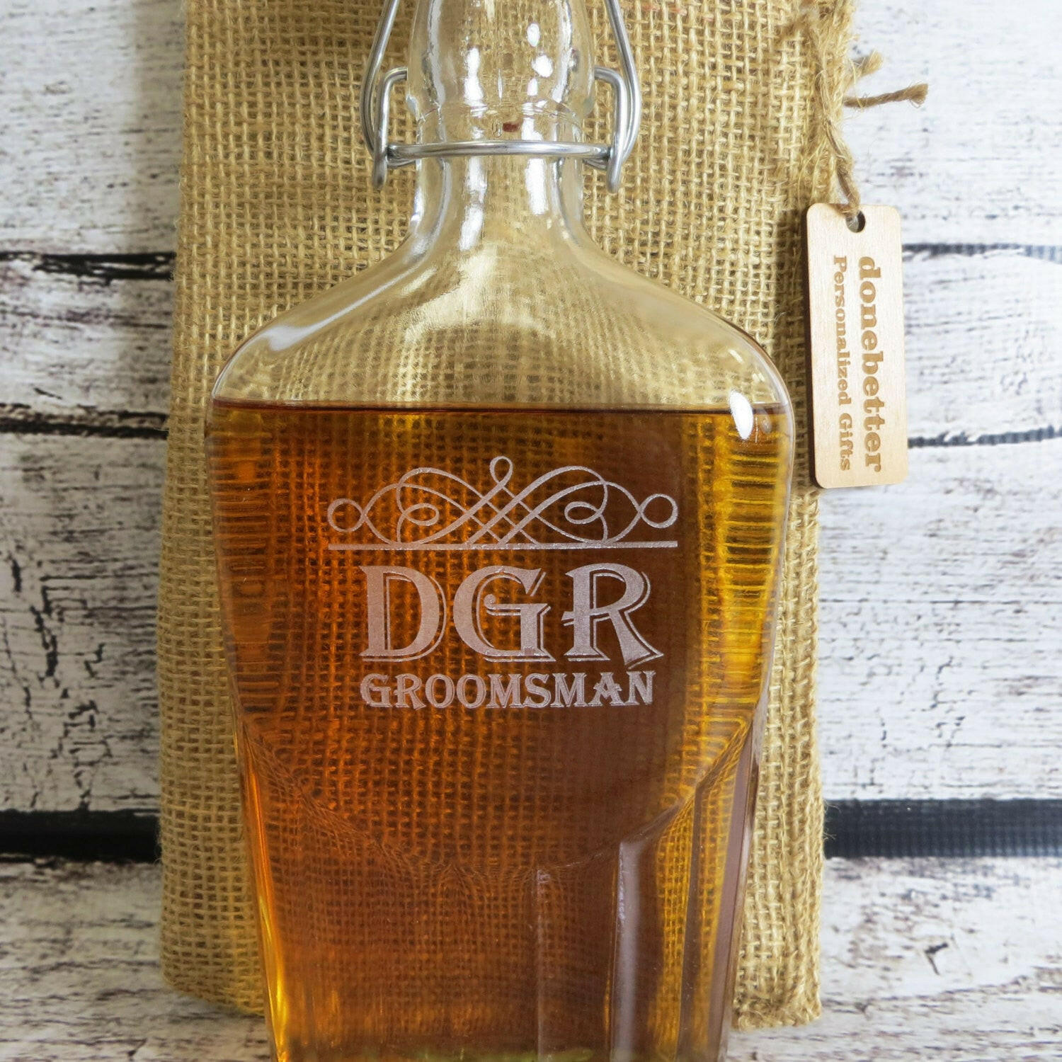 Personalized Glass Flask