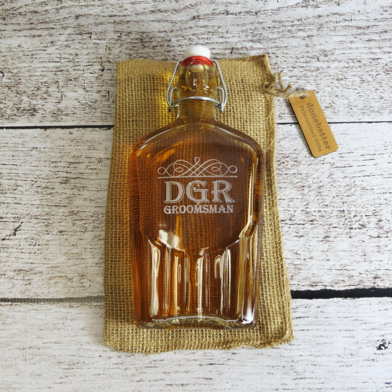 Personalized Glass Flask