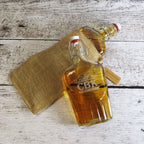Personalized Large Glass Whiskey Flask