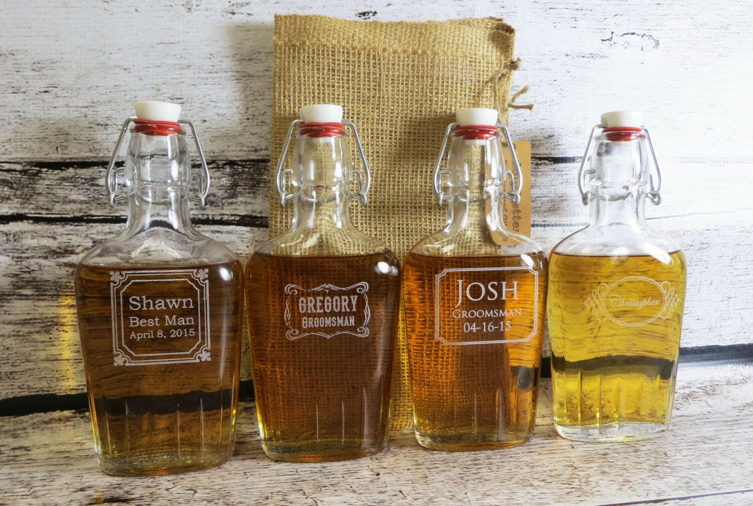 Glass Flask 250 ml Personalized.