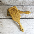 Personalized Wood Paddle Hair Brush.