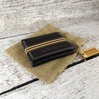 Leather Tri Fold Wallet Personalized
