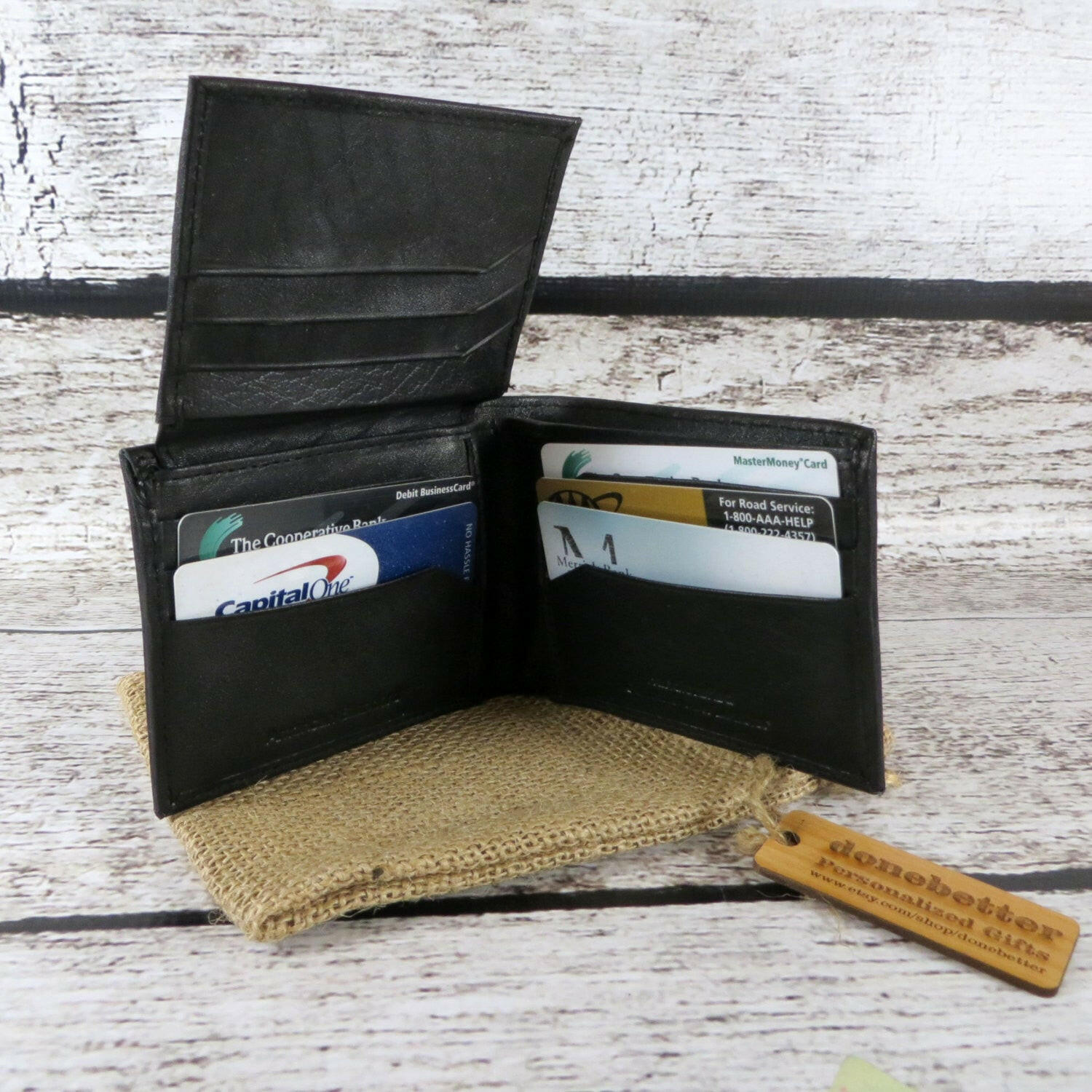 Personalized Bi-Fold Wallet for Men.