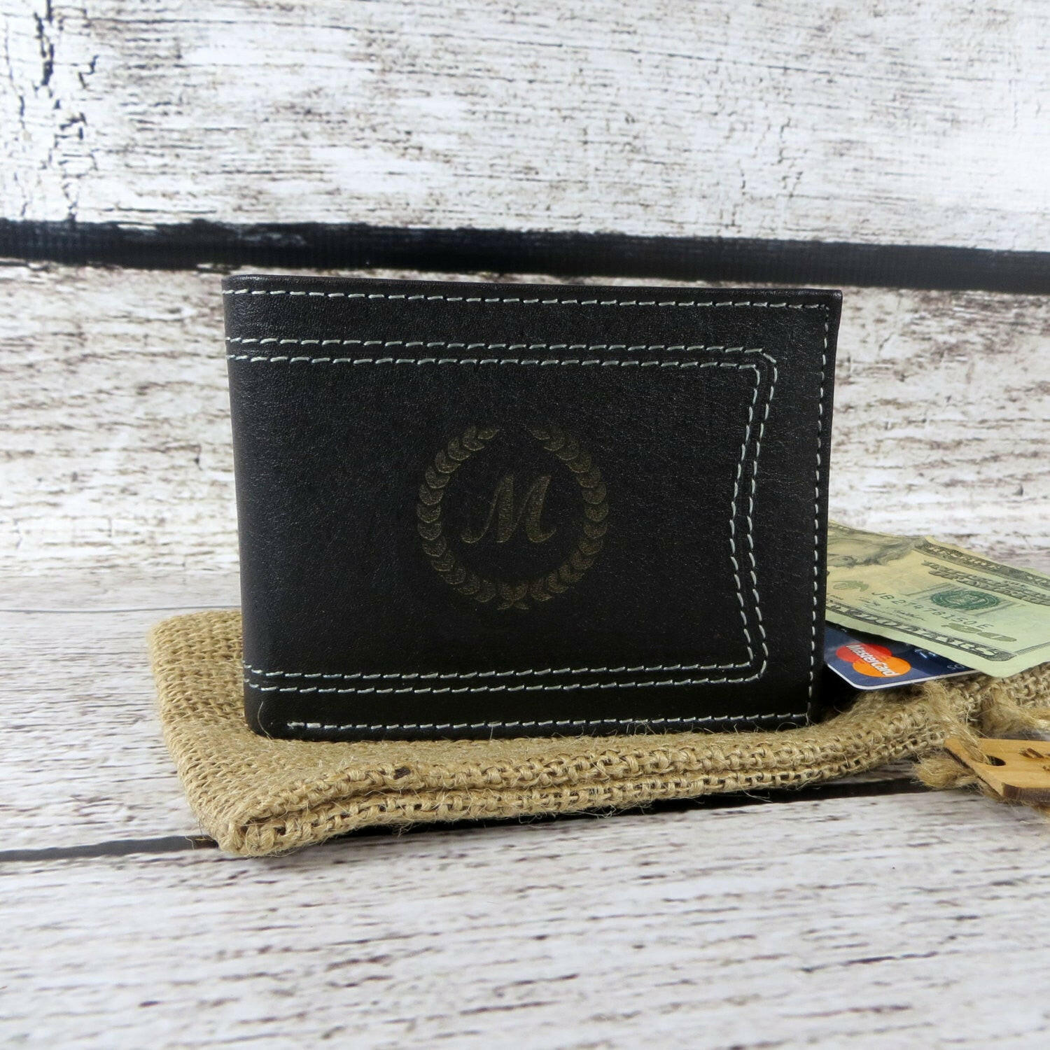 Personalized Bi-Fold Wallet for Men.